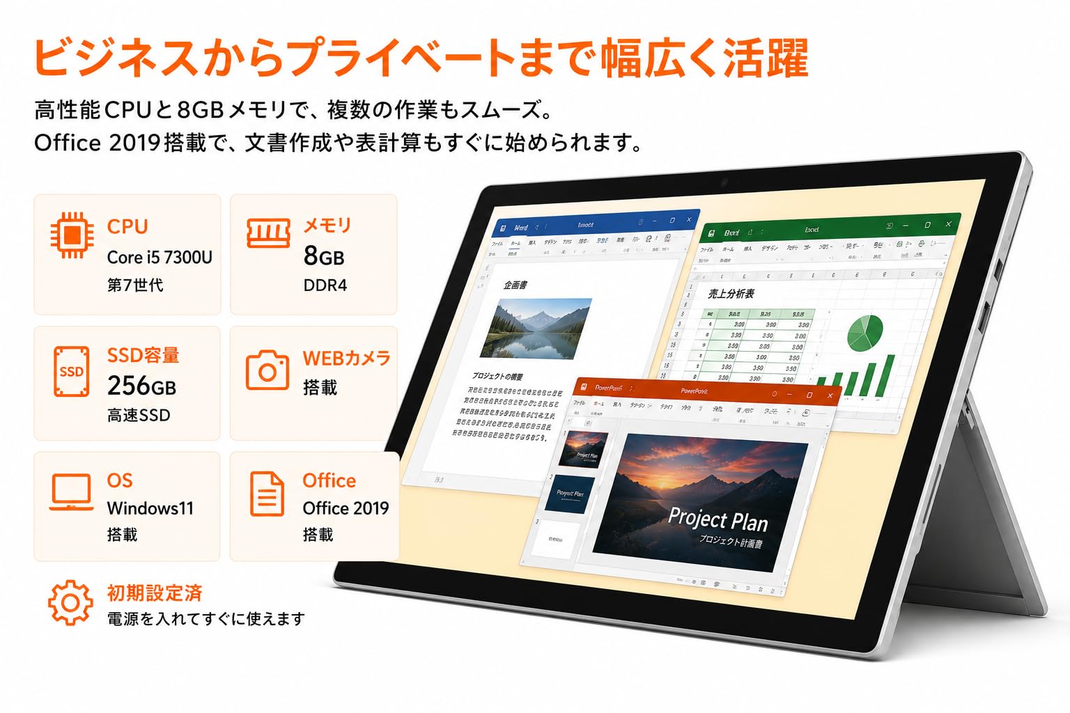 Amazon.co.jp: 【整備済み品】タブレットPC Surface Pro 12.3型 第7